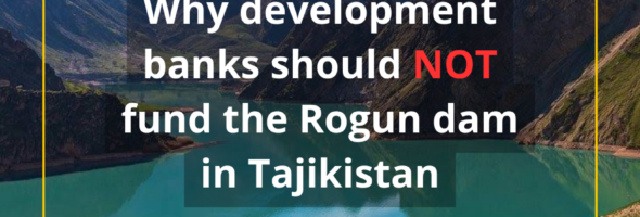 Civil Society Organizations appeal to international banks and funds urging them to rethink approach to the Rogun Hydro in Tajikistan