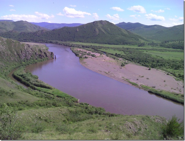 Selenga river at the place of proposed Shuren Dam 2012-07-05
