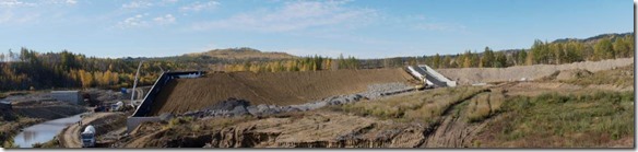 Construction of the dam on Amazar River  2015