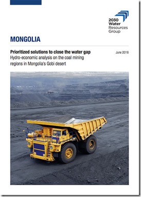 Hydro-economic analysis on the coal mining regions in Mongolia’s Gobi desert