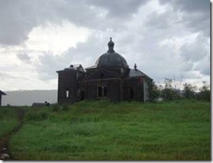 St.Prokopy Church in would be flooded Gorbitsa Village. Photo by D.Plukhin