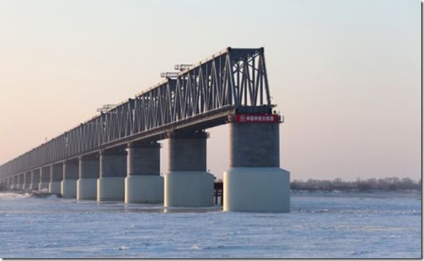Famous cross-Amur Half-Bridge 