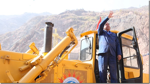 Construction of the Rogun Dam, the tallest and the most controversial, started in Tajikistan